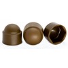 Brown M8 (13mm Wrench) Plastic Nut and Bolt Protective Dome