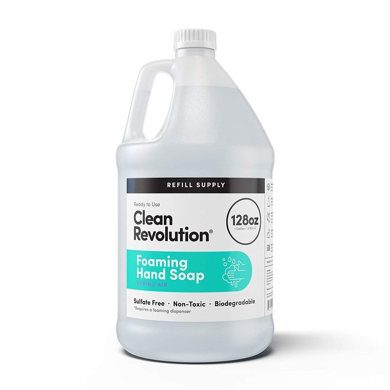 Clean Revolution Foaming Hand Soap Refill Supply Container, Ready to