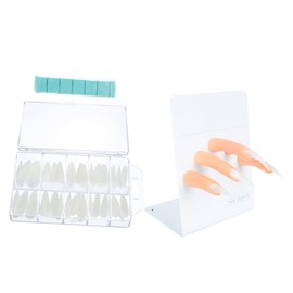 BIUDECO Chic Nail Tips Realistic Manicure Finger Model Fake Nails Professional Manicure Training