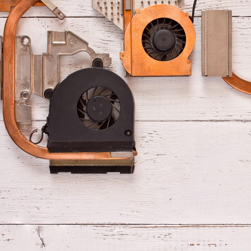 sourcing map Flat Copper Heatpipe Cooling Laptop CPU GPU Heatsink