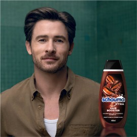 Schauma XTRA Caffeine Shampoo Hair Booster (400 ml) with Caffeine Activates the Hair Root for Thin Hair & XTRA Hair Booster Tonic (200 ml) Helps Prevent Hair Loss