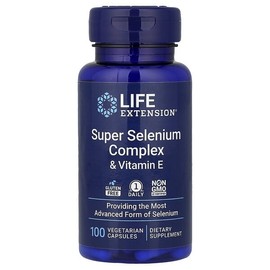 Life Extension, Super Selenium Complex & Vitamin E, 100 Veggie Capsules / Life Extension (라이프익스텐션), 슈퍼 셀레늄 복합체 & 비타민E, 베지 캡슐 100정