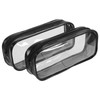 Tofficu Juego De 2 Estuches Transparentes De Pvc Con Cremallera,