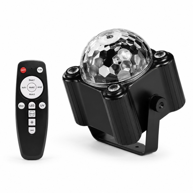 DJ Disco Ball Party Light for Birthday Events – Voice-Controlled