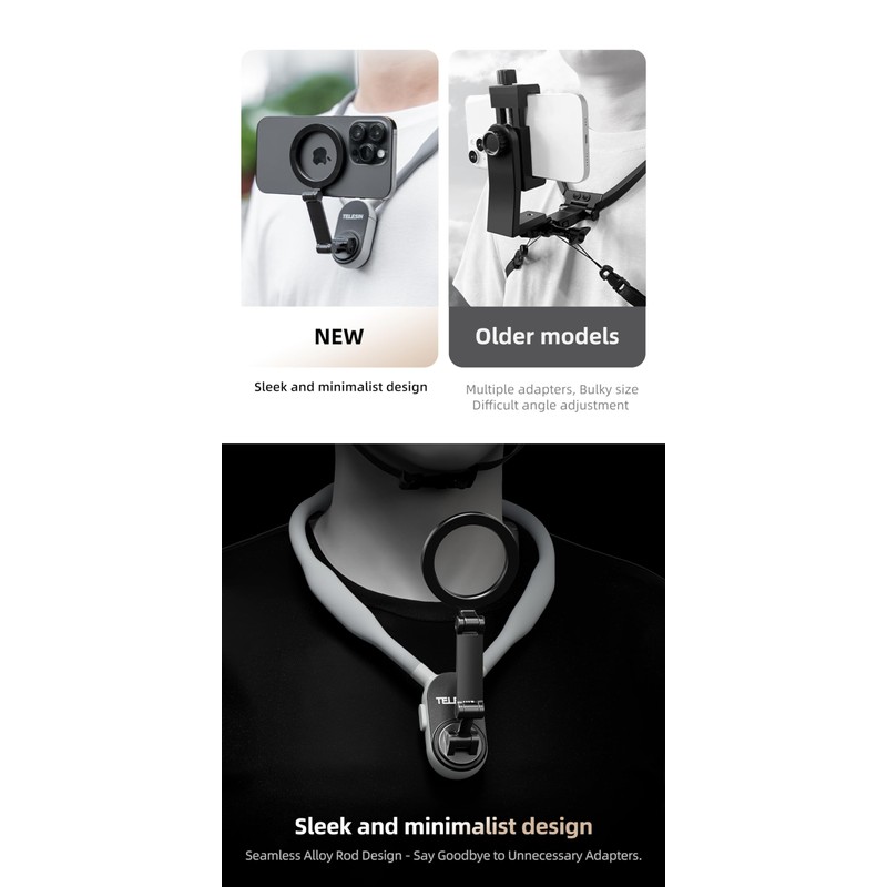 Honbobo MagSafe Magnetic Neck Mount Quick Release Neck Mount for