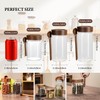 MOLADRI 18 oz/550 ml Glass Storage Canister with Airtight Wooden