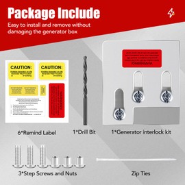 Generator Interlock Kit Compatible Models are Square D QO or Homeline 150 or 200 Amp Panels for Generators with 1 3/8-Inches Spacing for Main and Sectional Breakers