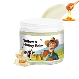 2pcs Tallow & Honey Balm,Beef Tallow Skin Care,Beef Tallow for Skin,Tallow Face Moisturizer