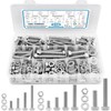 SATANTECH 246PCS Hex Head Nuts and Bolts Assortment Kit, Stainless
