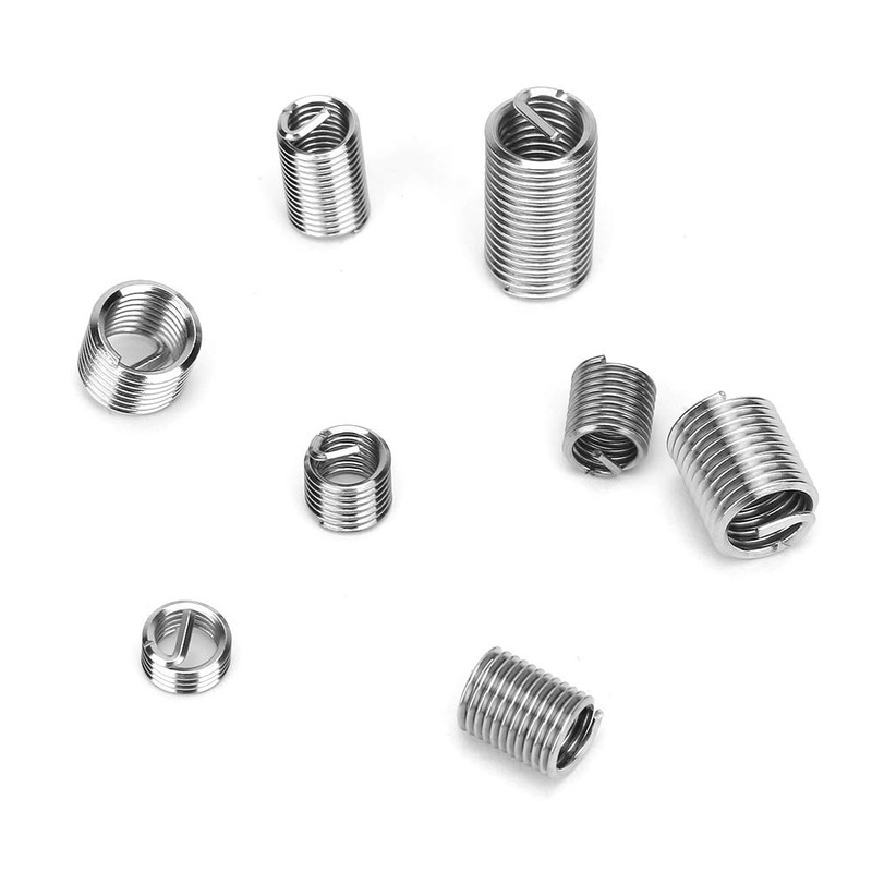110pcs Stainless Steel Wire Inserts Repair Sleeves Spiral Thread Female
