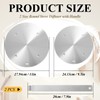 Reallnaive 2 Pcs 9.5'' and 11'' Stainless Steel Induction Adapter