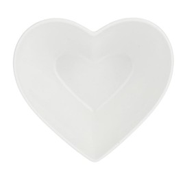 la Porcellana Cupido Herz Schale cm 15 x 16,5 x 6,5 GB, Weiß