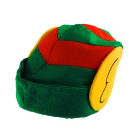 Novelty Giant Santa's Helper Striped Elf Hat With Cloth Ears Christmas Costume Novelty Hat Cap