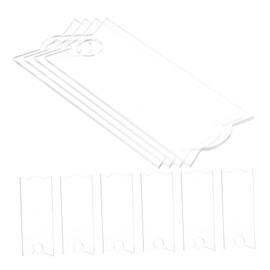 KOMBIUDA 10Pcs Blank Acrylic Nameplate for Tumblers Bottle Cap Name Labels Durable DIY Drinkware Decoration for Personalization and Creative Designs