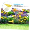WOONEKY 5Pcs Durable Marking Flags for Garden Irrigation Lawn Projects
