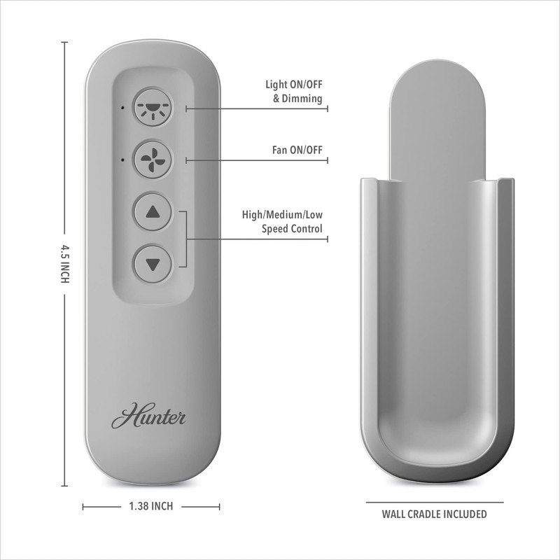 Hunter Universal Fan Light Remote Control Replacement - Ceiling Fan