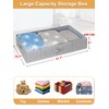 punemi Under Bed Storage With Lids, 2 Pack Large Underbed