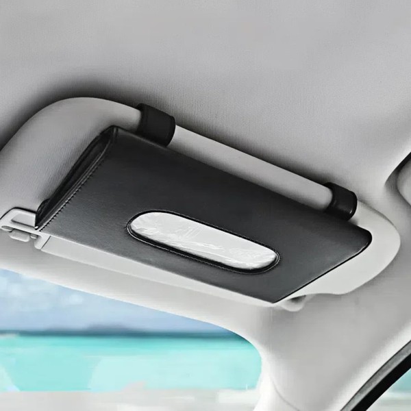 VEHIRANS Sun Visor Napkin Holder，Car Tissue Holder, Mask Dispenser,Tissue Box，