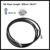 Hihaha Motorcycle Hydraulic Brake Line Oil Hose Pipe 220cm Black