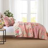 NEWLAKE Cotton Patchwork Bedspread, 3-Piece Bedding Quilt Set with Real