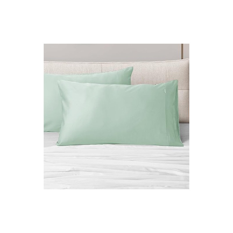 Set of 2 Luxton 100% 1000TC Cotton Pillowcases Standard Size