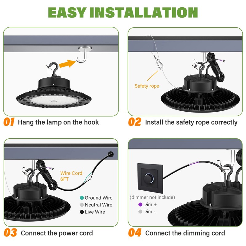 BFT UFO LED High Bay Light 240w 5000K High Bay