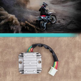 SING F LTD 4 Wires 4 Pins 12V Full Wave Rectifier Voltage Regulator Universal Fit for CG125 150 200 250CC Motorbikes ATVs Mopeds Buggy Dirt Bike