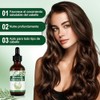 2PCS Aceite de Romero 60ml Cuidado Cabello Cejas Pestañas Barba