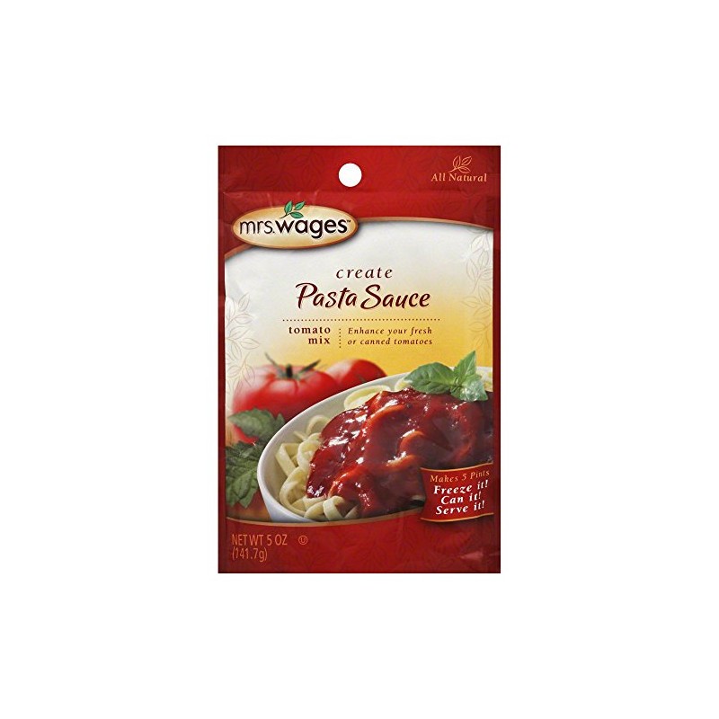 Mrs. Wages ALL NATURAL Pasta Sauce Tomato Canning Mix (5