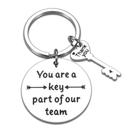 Office Thank You Gifts Coworker Keychain for Women Men Lady Boss Friend Supervisor Coach Team Employee Appreciation Gift Retirement Farewell Leaving Going Away Goodbye Gift Boss Day Birthday Christmas