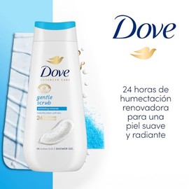 Dove Jabón Líquido Corporal Exfoliación Suave, para una piel hidratada, sedosa y radiante, con minerales exfoliantes y humectantes naturales 225 ml