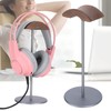 Cikonielf Headphone Stand Headphone Holder Walnut Wood Headphone Holder Aluminium