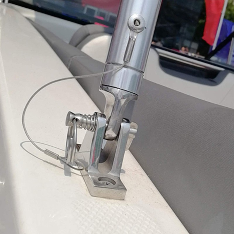 90 Degree Boat Hinge Steel Bimini Top Deck Hinge with