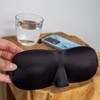 INTIRILIFE Eye Mask in Black, 26 x 9 x 2