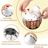AVLA Chicken Egg Basket, Black Wire Egg Collection Baskes with
