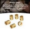 Vlookee 100PCS M3 Brass Knurled Threaded Insert Nut