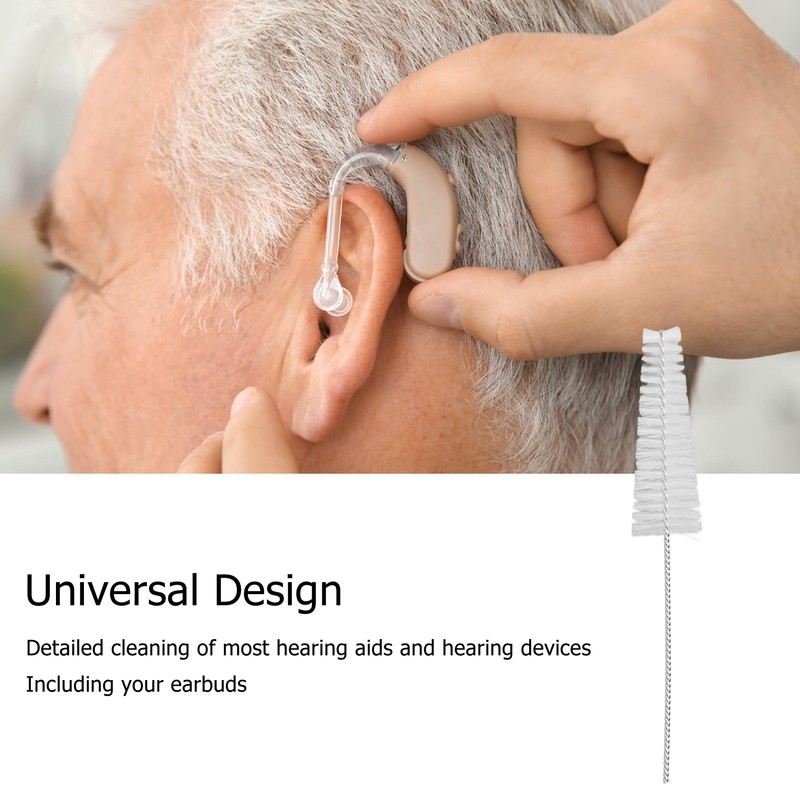 Hearing Aid Brush Compact Multi Functional Vent Tube Cleaning Tool