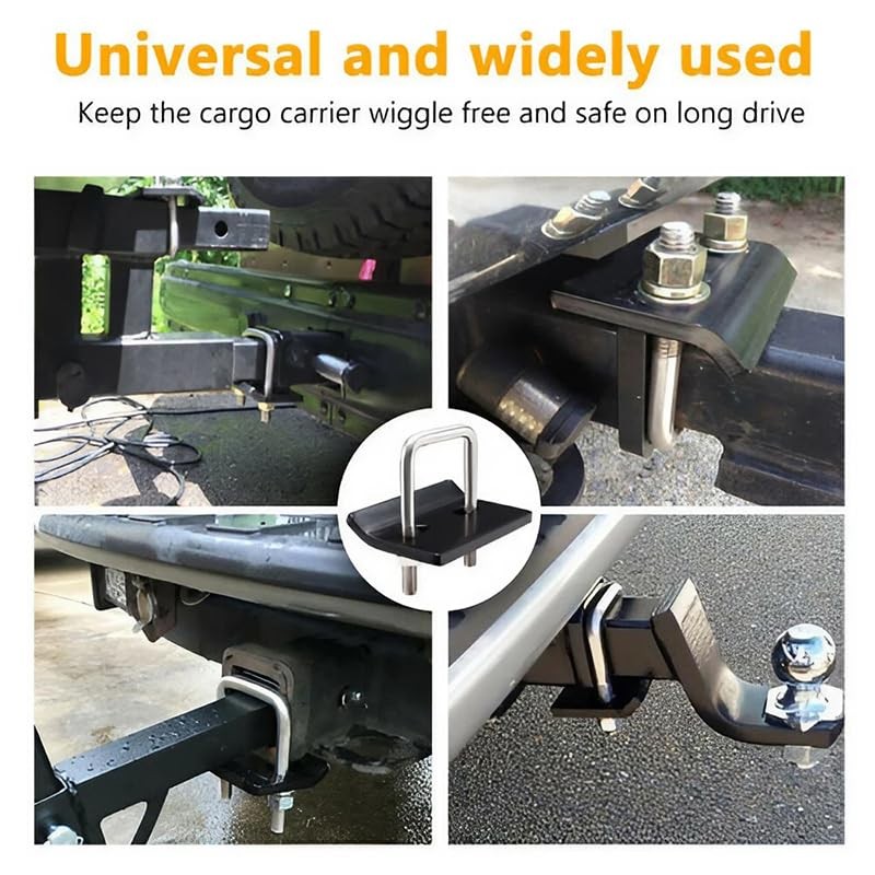 AIMALL Anti-Rattle Stabilizer Hitch Tightener Bracket, Tongue Tow Bar Trailer