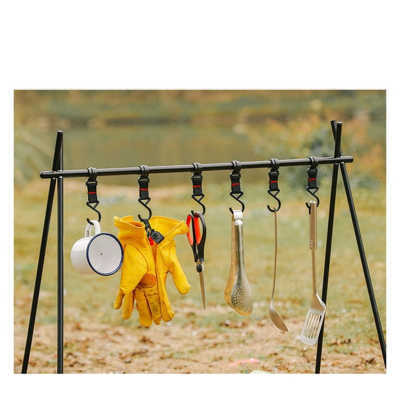 Camping Racks Aluminum Alloy Folding Triangular Shelf Collapsible Hanging Organizer