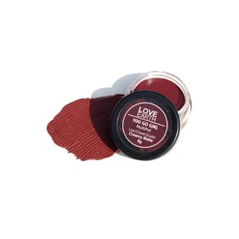 Love Earth Lip Tint & Cheek Tint Multipot - You Go Girl With Vitamin E And Essential Oils For Lips, Eyelids And Cheeks, Creamy Matte - Wine
