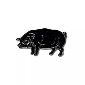 GBJUK Black Pig Enamel Pin Lapel Pin Badge Metal One Size, Metal