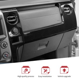 JeCar Carbon Fiber Interior Center Console Dashboard Panel Cover Trim Kit Fit for Ford F150 Raptor 2009-2014