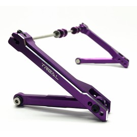 Treal Juego de barras estabilizadoras traseras de aluminio 7075 para RBX10 Ryft (morado)