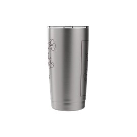 Floral Flower Bellflower Lineart Wildflower Stainless Steel Insulated Tumbler