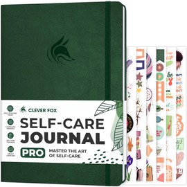 Clever Fox Self-Care Journal PRO – Wellness & Daily Reflection Notebook – Mental Health, Meditation & Mood Journal for Women, 7x10” (Forest Green)