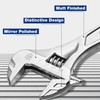 WORKPRO Adjustable Wrench, 6-inch Heavy Duty Spanner with Inch/Metric Scale,