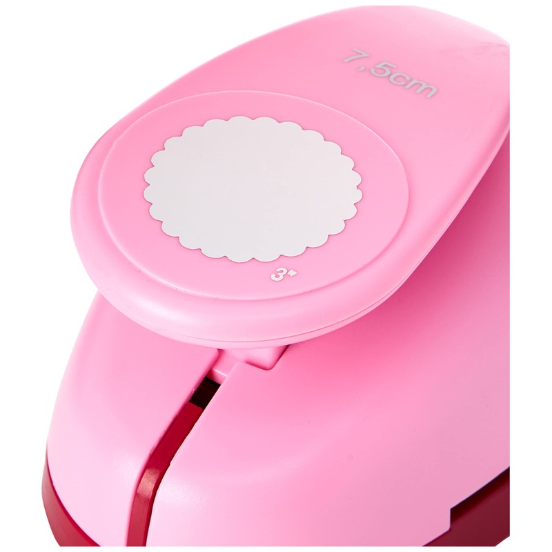 Efco Circle Toothed Punch, Pink, 75 mm