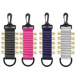 Golf Glove Holder - Stainless Steel Hook and Loop Money Clip - Golf Accessory for Men and Women (White)