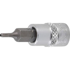 BGS 5156-2 | Bit Insert | Drive Square Socket 6.3 mm (1/4 Inch) | Hexagon Socket with Bore 2 mm