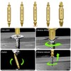 Screw Extractor Set Professional 6 Pieces Extractor Screw Remover Screws